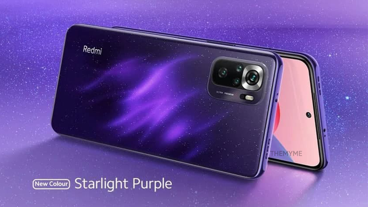 Redmi Note 10S Startlight Purple color