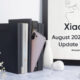 Xiaomi August 2021 Updates