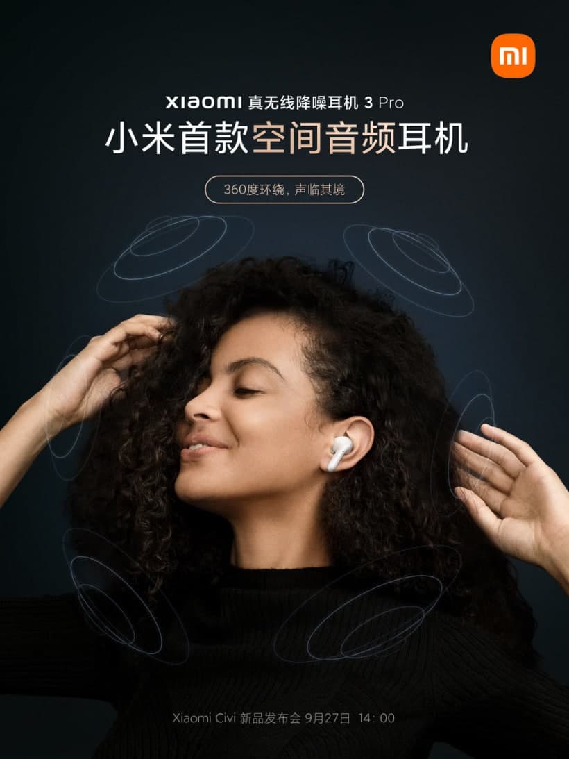 Xiaomi True Wireless Noise Cancelling Earphones 3 Pro