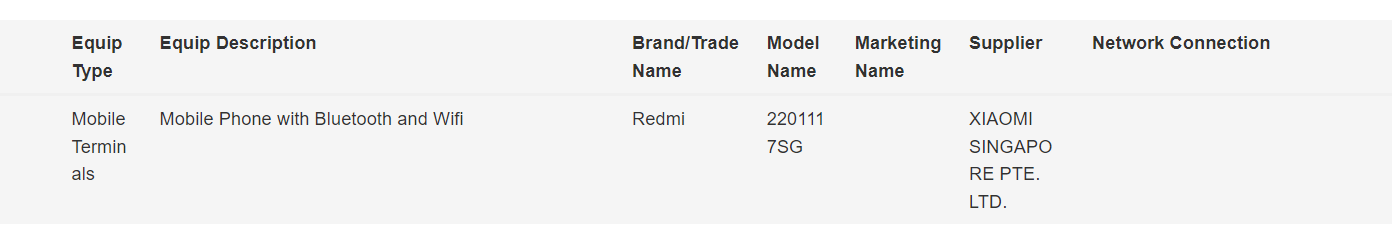 Redmi Note 11 4G IMDA
