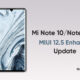 Xiaomi Mi Note 10 and Note 10 Pro MIUI 12.5 Enhanced version update