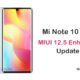 Mi Note 10 Lite MIUI 12.5 Enhanced update