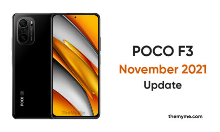 POCO F3 November 2021 security update