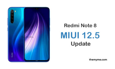 Redmi Note 8 MIUI 12.5 update