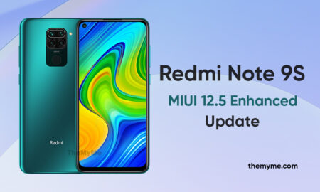 Redmi NOte 9S MIUI 12.5 Enhanced