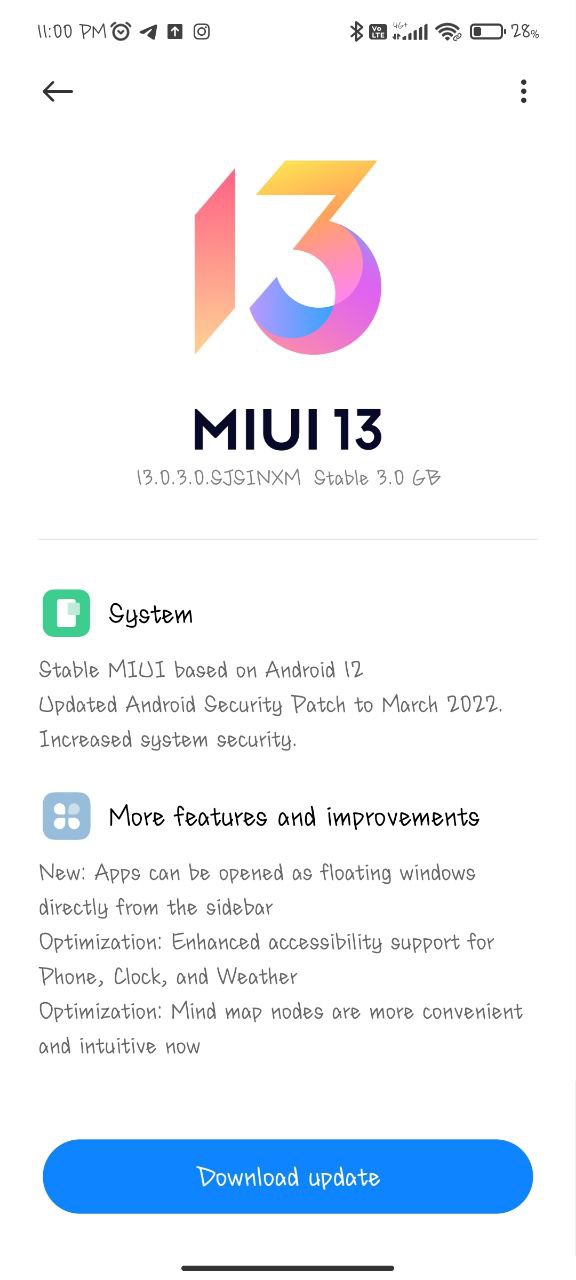 Xiaomi Mi 10I Android 12 update