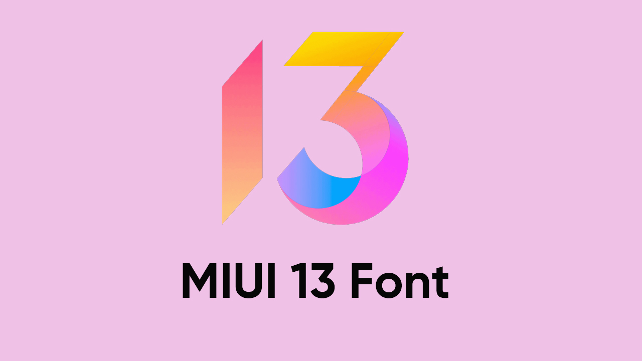MIUI 13 Font