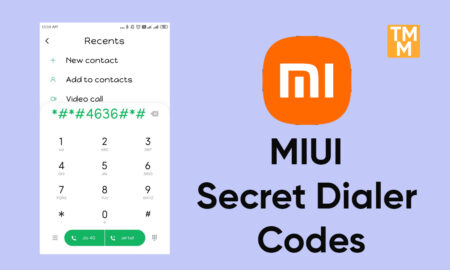 MIUI Secret Dialer Codes