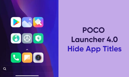 POCo launcher app hide titles