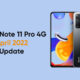Redmi Note 11 Pro 4G new update