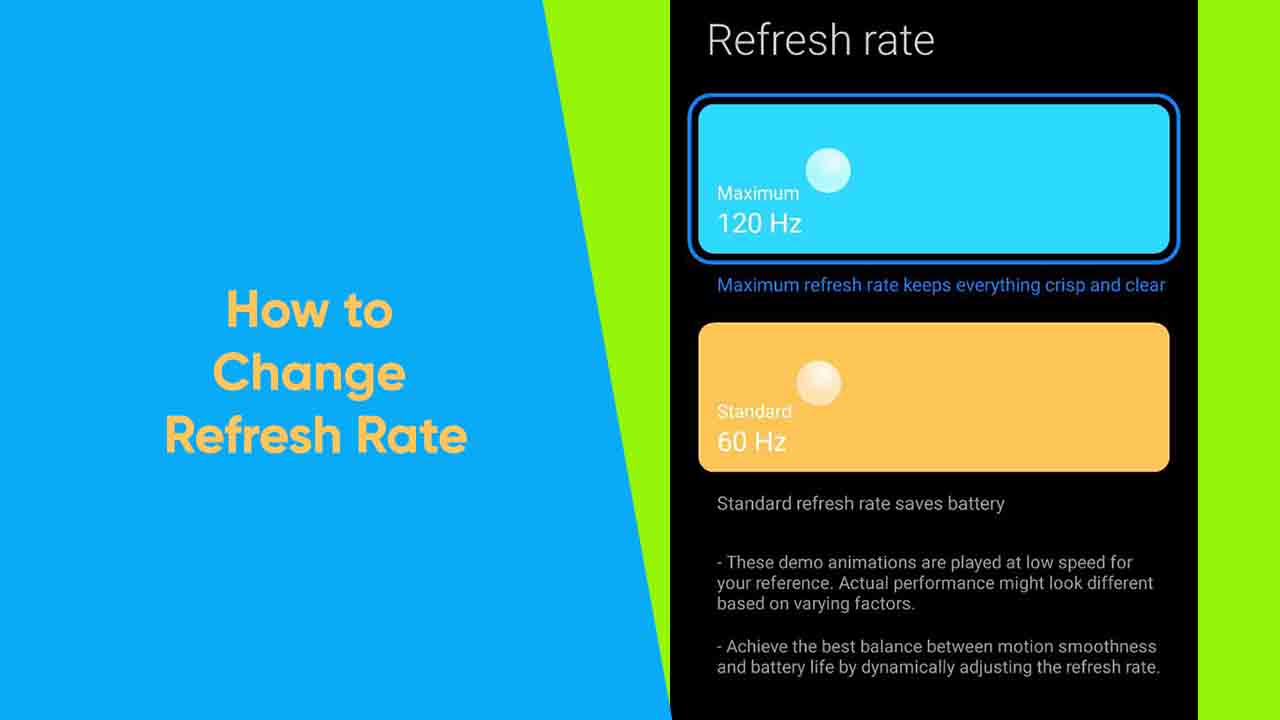 How to Change Refresh Rate
