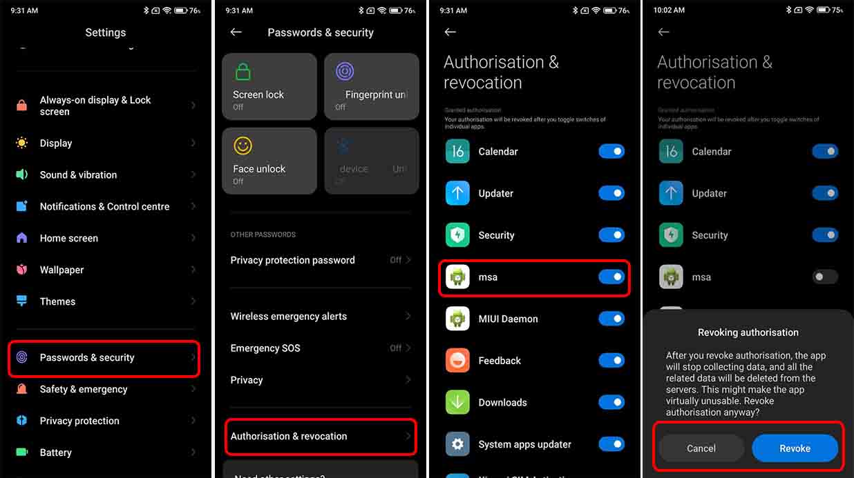 How to Disable MSA on MIUI