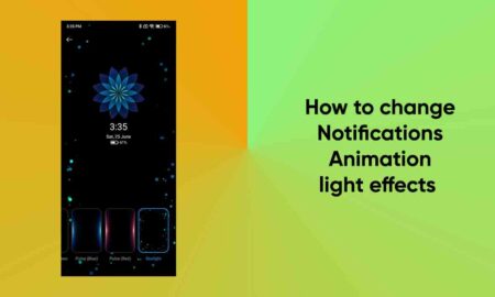How to change Notifications Animation light effects