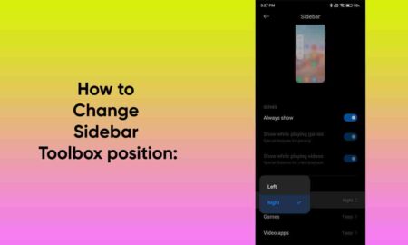 How to change the Sidebar Toolbox position 1