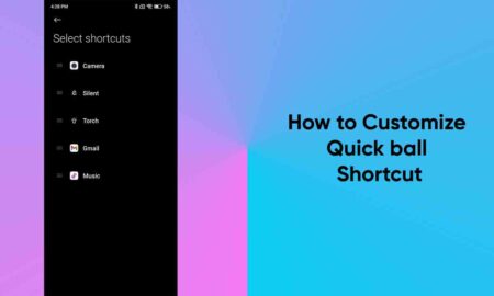 How to customize Quick ball shortcut 1