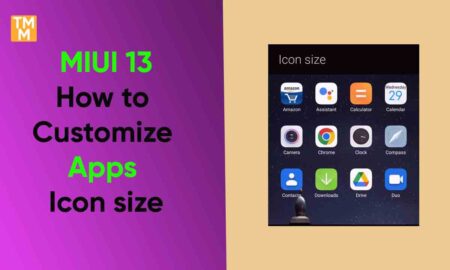 How to customize apps icon size