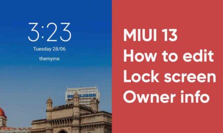 How to edit Lock screen owner info 01