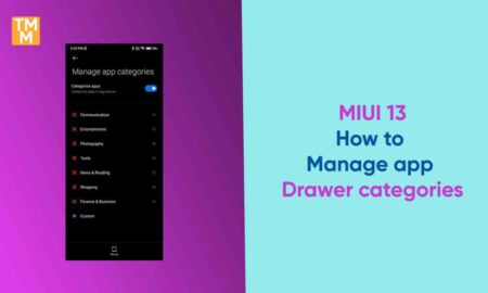 How to manage app drawer categories