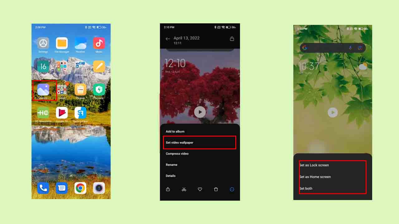 How to set video as wallpaper in Xiaomi devices 