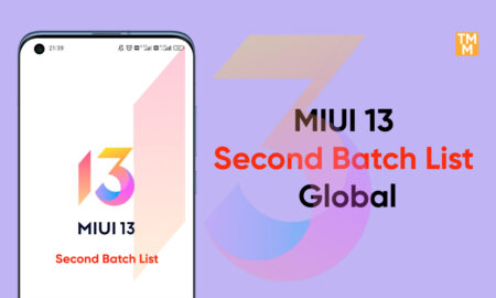 MIUI 13 Second Batch List - Global