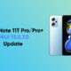 Redmi Note 11T Pro new update