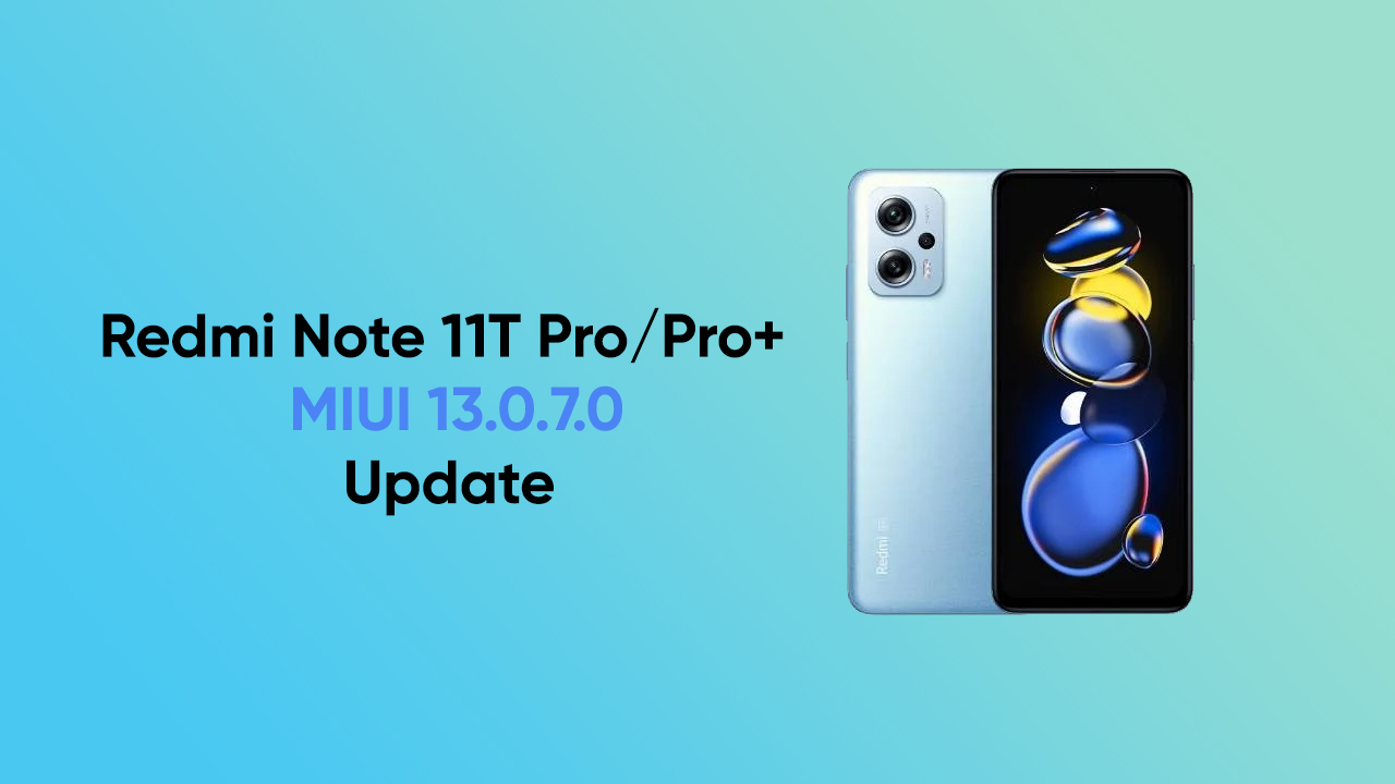 Redmi Note 11T Pro new update