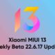 Xiaomi MIUI 13 Weekly Beta 22.6