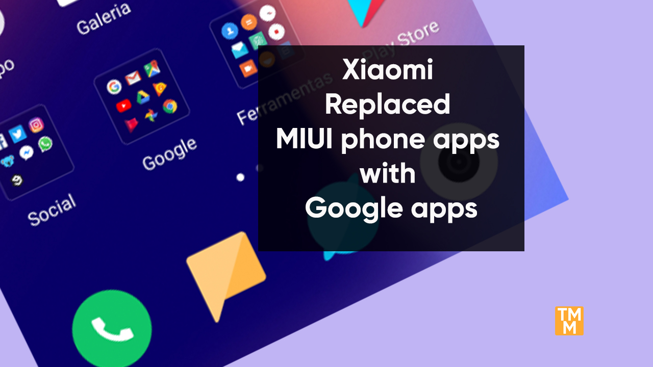 Xiaomi replaced MIUI phone apps