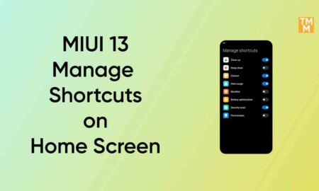 customize shortcuts Homw screen