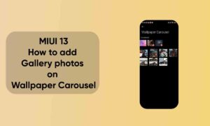 How to add Gallery photos on Wallpaper Carousel 20