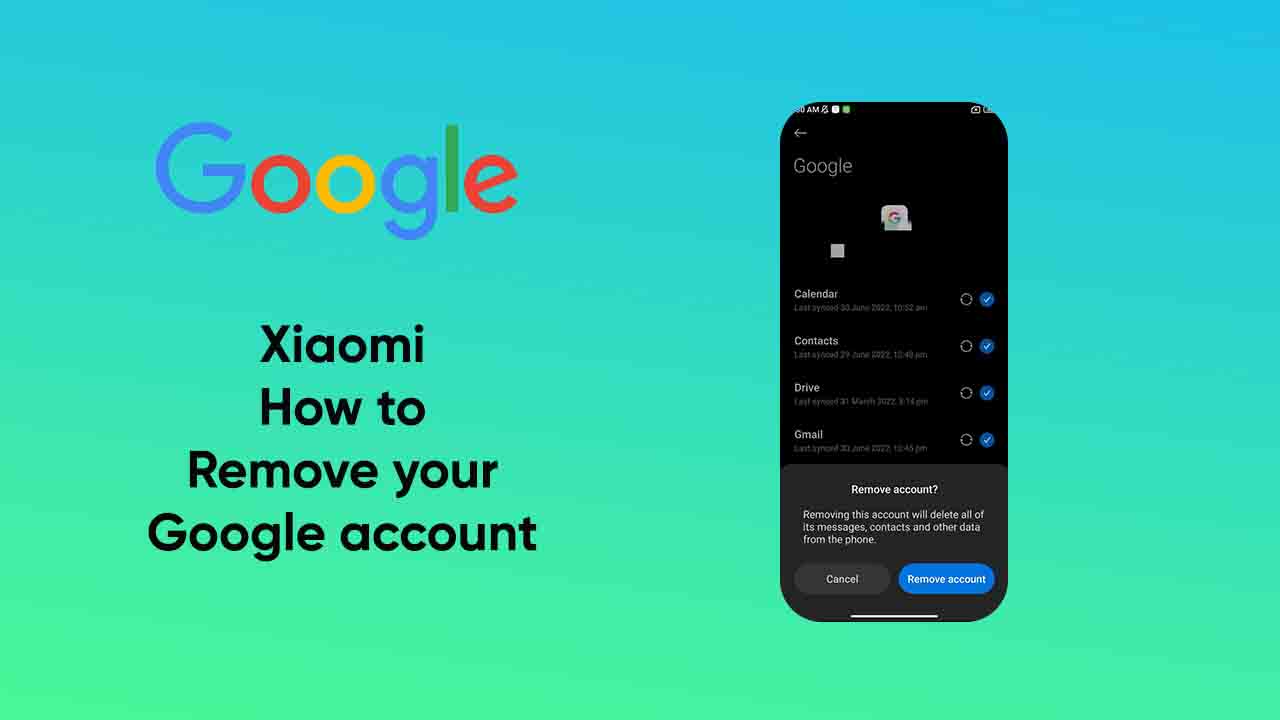 How to remove your Google account