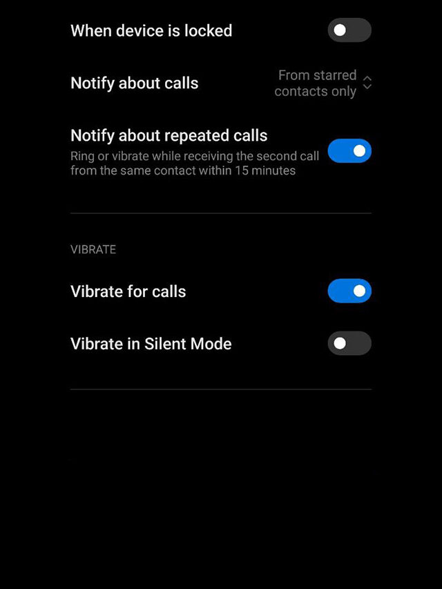 MIUI 13 Tips: Notify about repeated calls