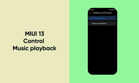 MIUI 13 control music playback
