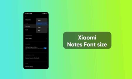 Xiaomi MIUI Notes font size