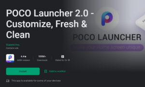 POCO Launcher Google Play store