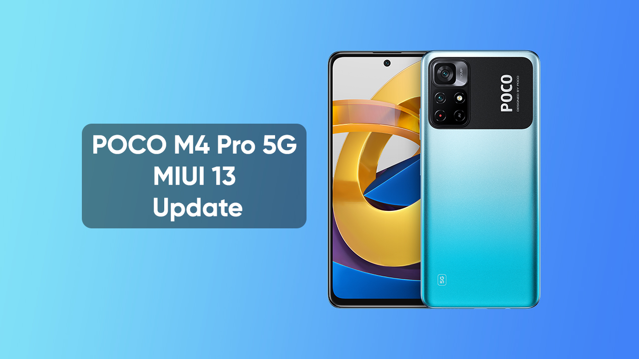 POCO M4 Pro 5G MIUI 13 update
