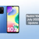 Redmi 10A July 2022 update