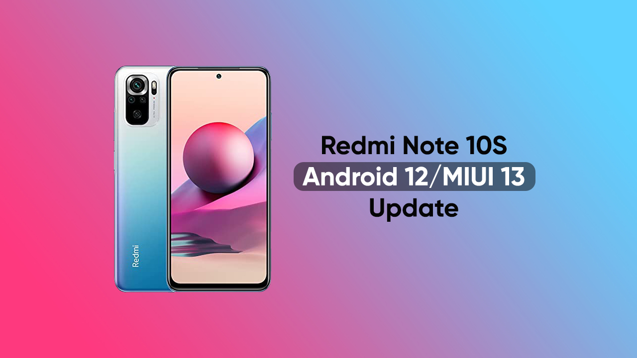 Redmi Note 10S MIUI 13 update