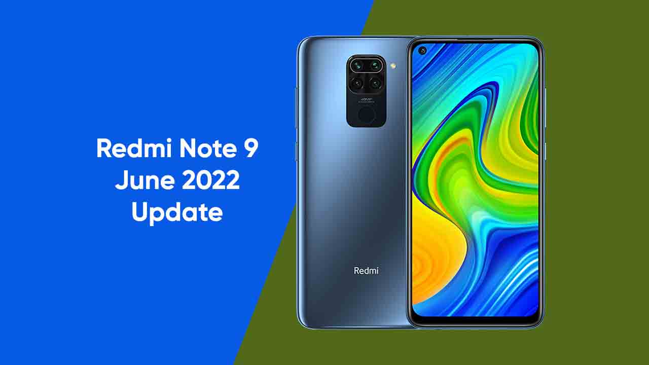 Redmi Note 9 June Update