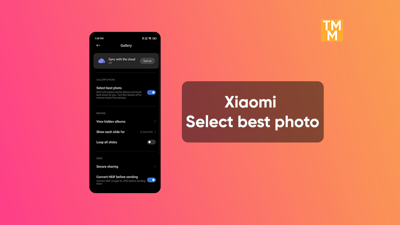 Xiaomi MIUI 13 Select best photo