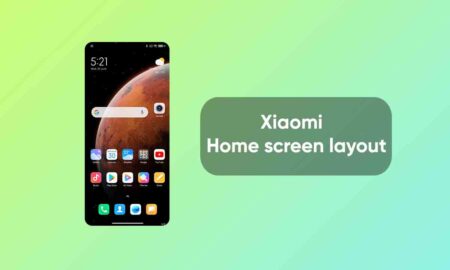 Xiaomi Home screen layout