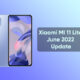 Xiaomi MI 11 Lite June 2022 update