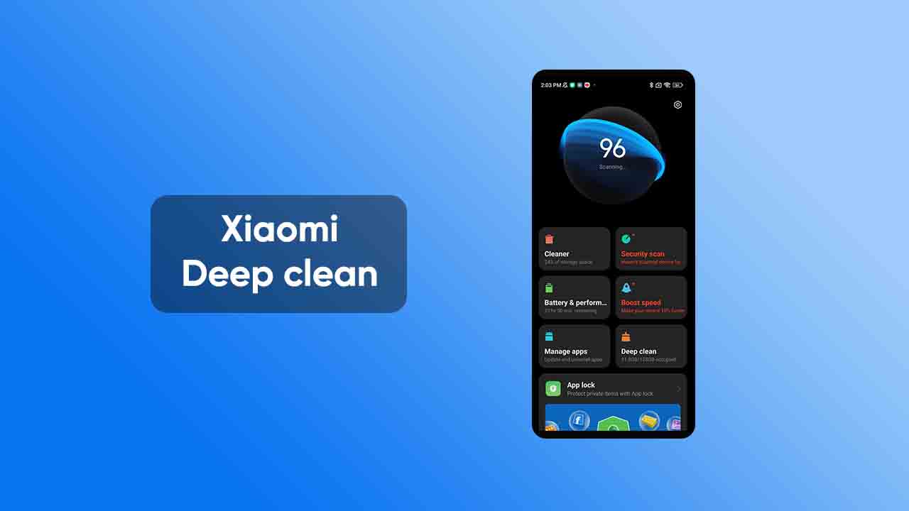 Xiaomi MIUI 13 Deep clean
