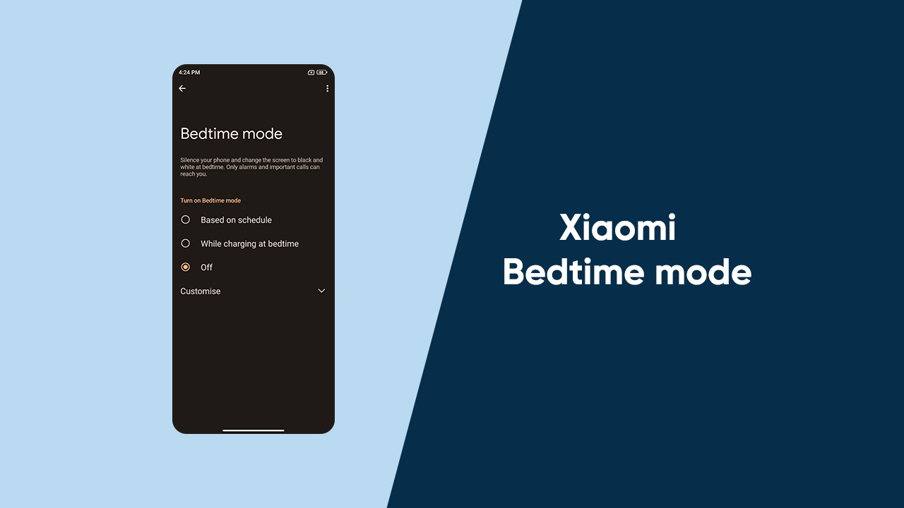 Xiaomi MIUI 13 bedtime mode