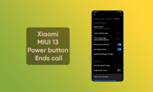 Xiaomi MIUI 13 power button ends call