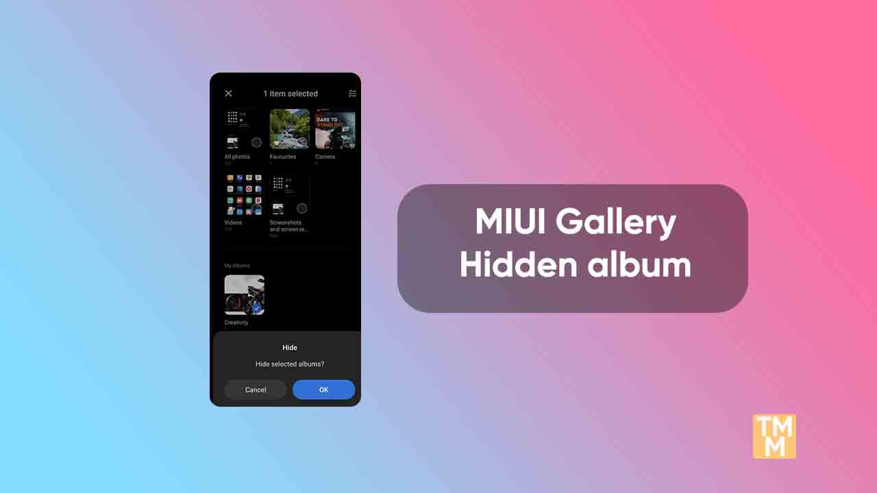 Xiaomi MIUI Hidden album.