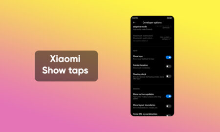 Xiaomi MIUI Show taps