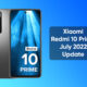 Xiaomi Redmi 10 Prime July 2022 update