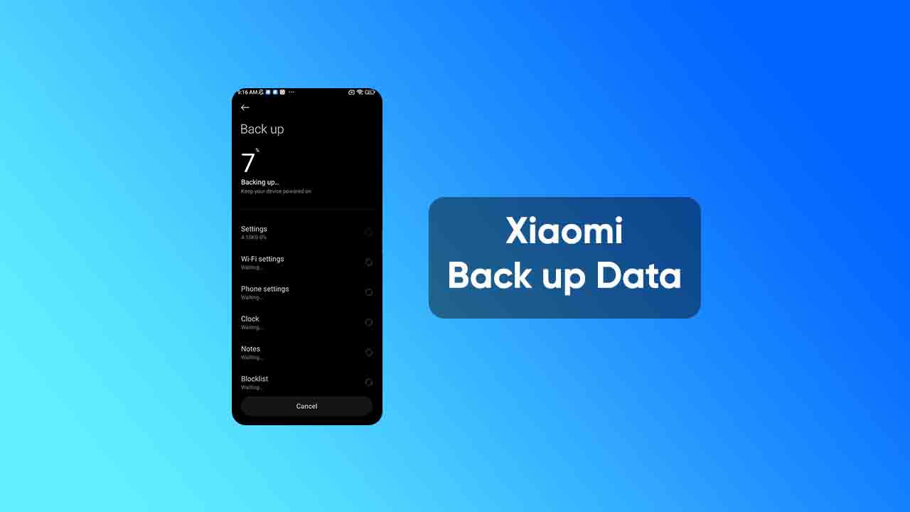 Xiaomi back up date