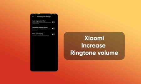 Xiaomi ringtone volume